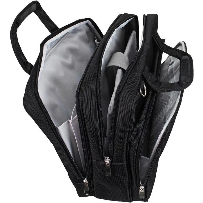 D&N Aktentasche 3117 Business Line Schwarz, Mit Reißverschluss, Laptopfach, Polyester 4 D&N Aktentasche 3117 Business Line Schwarz, Mit Reißverschluss, Laptopfach, Polyester – Bild 2