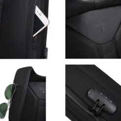 BANGE Laptop-Rucksack SCALA, Schwarz, Bis 16 Zoll / 40,64 Cm, Nylon -Eastpak Shop 06ed06fc9bd77944c1615eced83ed3d8b9941cca laptop rucksack bange scala schwarz