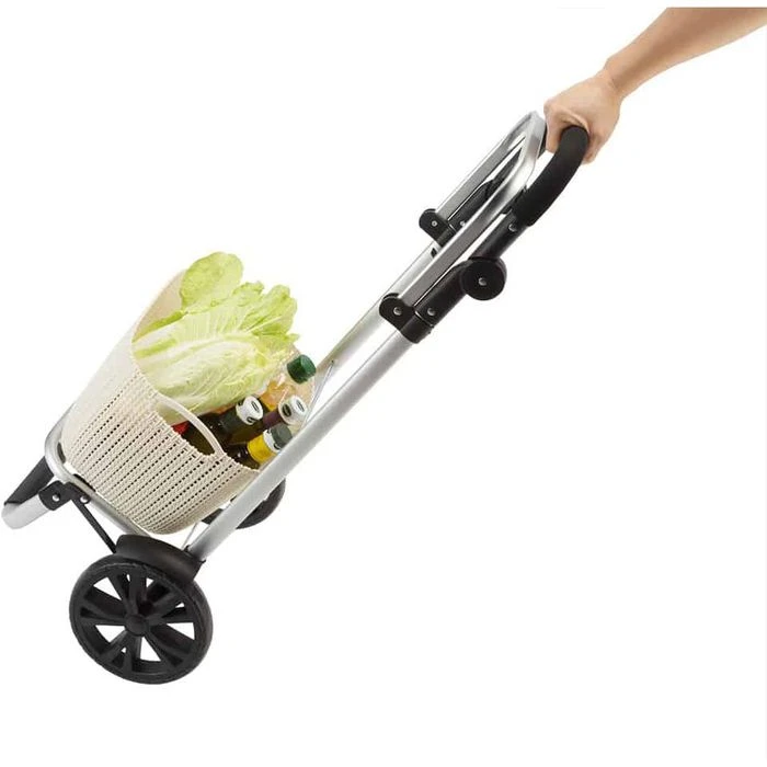 Monzana Einkaufstrolley 108230, Klappbar, Mit Kühlfach, Bis 50kg, Grau 7 Monzana Einkaufstrolley 108230, Klappbar, Mit Kühlfach, Bis 50kg, Grau – Bild 5