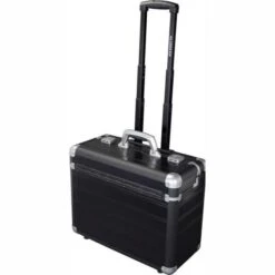 Alumaxx Pilotenkoffer Discovery 45166, Trolley, Aluminium, Mit Laptopfach, Schwarz