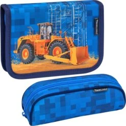 Belmil Schulranzen Mini Fit Bulldozer 405-33, Für Jungen, Blau / Orange, 4-teiliges Set -Eastpak Shop 0bb7d26e6302819baa2d8df53a753ab6aa82fe85 schulranzen belmil mini fit bulldozer 405 33