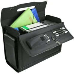 Alternative view of D&N Pilotenkoffer Business & Travel, 2687, Spaltleder, Schwarz, 33L