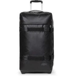 Eastpak Reisekoffer Transit'R L Tarp Weichschale, Trolley, 2 Rollen, Schwarz, 121L, 79cm, Größe XL