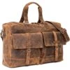 Almadih Reisetasche Kane, Echt Leder, Braun Vintage, 19 Liter, 50cm, Größe S