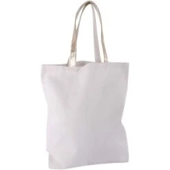 Rayher Stoffbeutel 53990102 Fashion Shopper, Mit Henkeln, Weiß, Baumwolle, 46 X 46 Cm