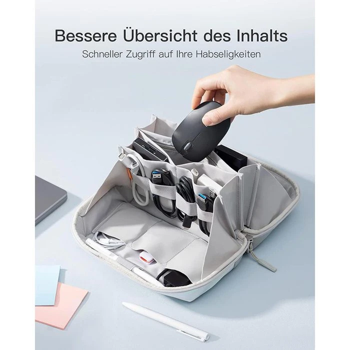 Inateck Kulturbeutel AB03007, 2 Liter, Breite 26cm, Polyester, Aurora 7 Inateck Kulturbeutel AB03007, 2 Liter, Breite 26cm, Polyester, Aurora – Bild 5