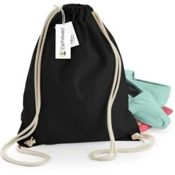 Westford Mill Westford-Mill Stoffbeutel W810 EarthAware Organic, Gymsac, Kordelzug, 37 X 47cm, Black, Bio Baumwolle -Eastpak Shop 187857c17bb11ef490221b43c89ef5cd3207efb5 stoffbeutel westford mill w810 earthaware organic