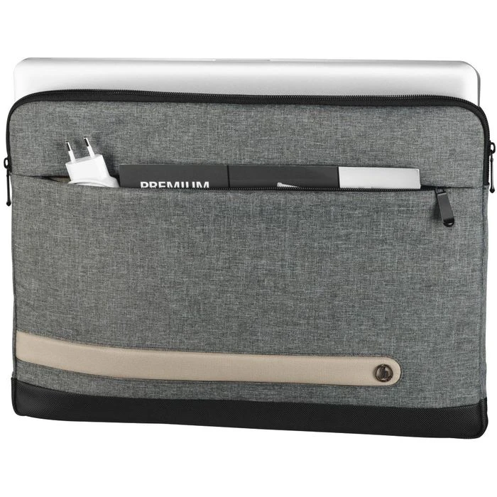 Hama Laptophülle Notebook Sleeve Terra, 196603, Polyester, Grau, Bis 39,6 Cm / 15,6 Zoll 5 Hama Laptophülle Notebook Sleeve Terra, 196603, Polyester, Grau, Bis 39,6 Cm / 15,6 Zoll – Bild 3