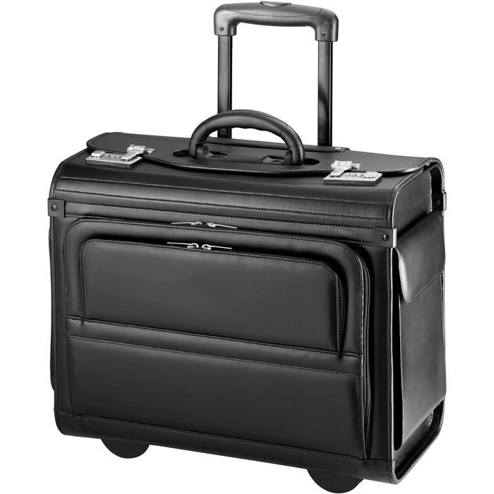 D&N Pilotenkoffer Business & Travel 2872, Trolley, Kunstleder Nappa Optik, Schwarz, 39L 3 D&N Pilotenkoffer Business & Travel 2872, Trolley, Kunstleder Nappa Optik, Schwarz, 39L