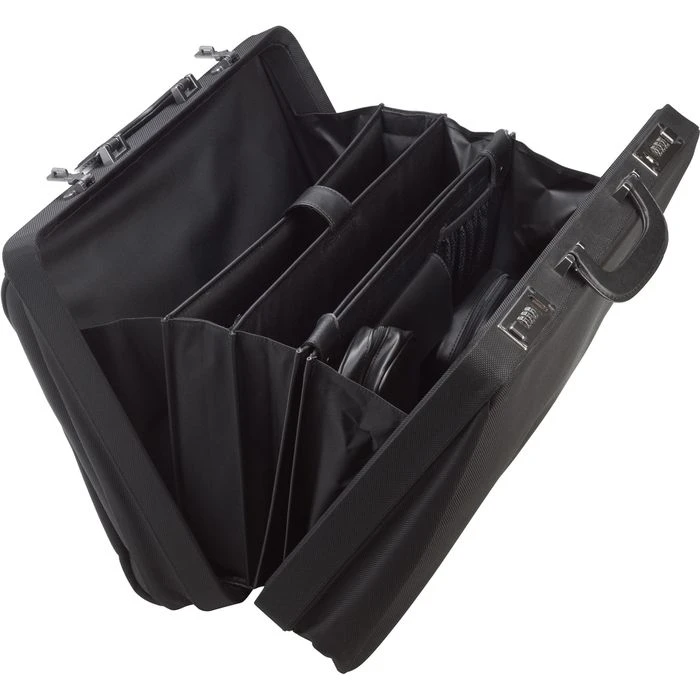 D&N Aktenkoffer 2649 Tradition, Schwarz, Nylon, Mit Zahlenschloss Und Laptopfach 4 D&N Aktenkoffer 2649 Tradition, Schwarz, Nylon, Mit Zahlenschloss Und Laptopfach â Bild 2