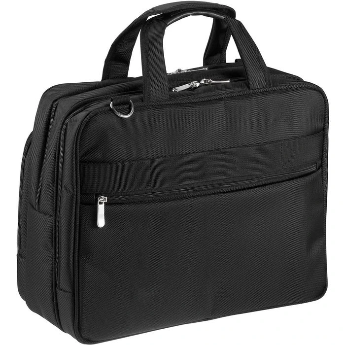 D&N Aktentasche 3117 Business Line Schwarz, Mit Reißverschluss, Laptopfach, Polyester 5 D&N Aktentasche 3117 Business Line Schwarz, Mit Reißverschluss, Laptopfach, Polyester – Bild 3