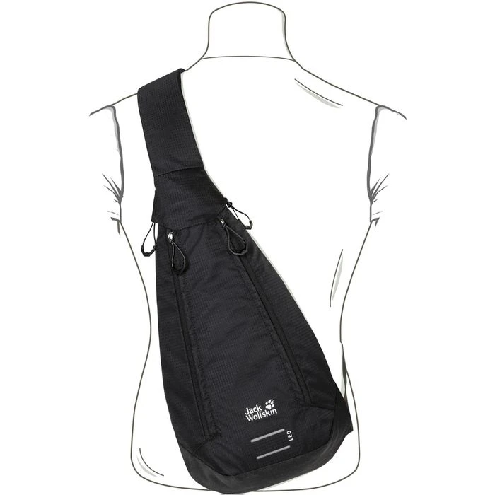 Jack Wolfskin Jack-Wolfskin Umhängetasche Delta Bag Air, 2008652, Polyamid, 24 X 45 X 10cm, Schwarz 7 Jack Wolfskin Jack-Wolfskin Umhängetasche Delta Bag Air, 2008652, Polyamid, 24 X 45 X 10cm, Schwarz – Bild 5