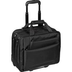 Dermata Business-Trolley Office Case 3479NY, Nylon, Mit Laptopfach, Schwarz, 29L