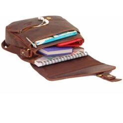Almadih Umhängetasche Miki, Damen, Echt Leder, 27 X 21 X 10cm, Braun Vintage -Eastpak Shop 2609b52c70319eeffc48958fd2befd0f3f303fa3 umhaengetasche almadih miki damen