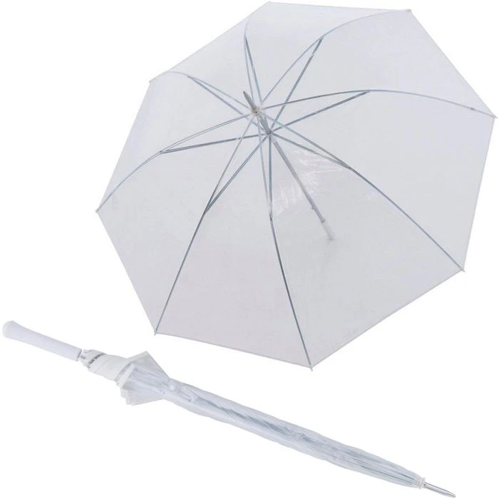 Doppler Regenschirm Big Wedding Partnerschirm, Transparent, Manuell, Ø 136cm, Länge 100cm 3 Doppler Regenschirm Big Wedding Partnerschirm, Transparent, Manuell, Ø 136cm, Länge 100cm