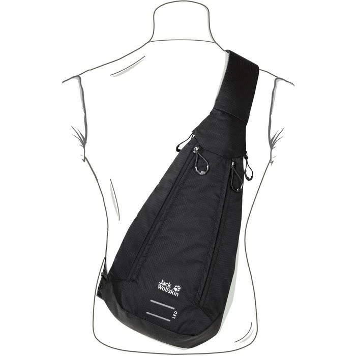 Jack Wolfskin Jack-Wolfskin Umhängetasche Delta Bag Air, 2008652, Polyamid, 24 X 45 X 10cm, Schwarz 8 Jack Wolfskin Jack-Wolfskin Umhängetasche Delta Bag Air, 2008652, Polyamid, 24 X 45 X 10cm, Schwarz – Bild 6
