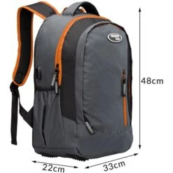 Monzana Rucksack 107620, Grau / Orange, Laptopfach, Polyester, 34L, 48cm -Eastpak Shop 34c04a8a829a0cf565f4cef75a736ef98626168c rucksack monzana 107620