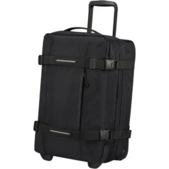 AmericanTourister Reisetasche Urban Track, Mit Rollen, Recyceltes PET, Schwarz, 55L, 55cm, Größe S