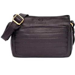 Almadih Umhängetasche Aya, Damen, Echt Leder, 23 X 16 X 8cm, Schwarz -Eastpak Shop 361a722ade4be488fdef7948746cd6cc1f5c085d umhaengetasche almadih aya damen