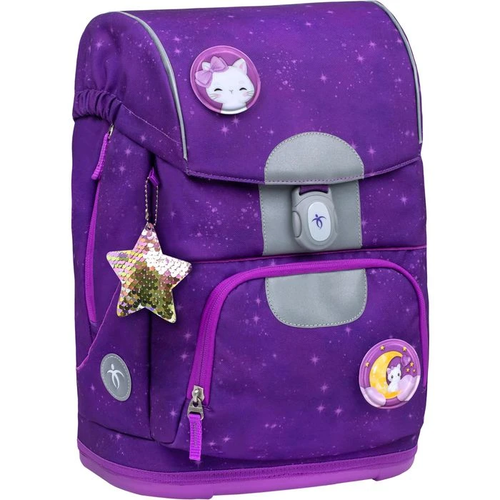 Belmil Schulranzen Motion Purple Sky 405-74/S, Für Mädchen, Lila, 5-teiliges Set 4 Belmil Schulranzen Motion Purple Sky 405-74/S, Für Mädchen, Lila, 5-teiliges Set – Bild 2