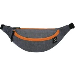 Herlitz Gürteltasche Be.agile Grey Melange, Grau / Orange, 2,5 Liter, Breite 34cm, Polyester