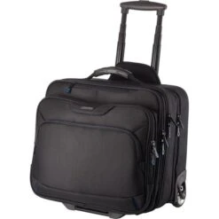 LightPak Business-Trolley Executive Line Bravo 2, Nylon, Mit Laptopfach, Schwarz