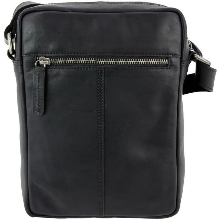 Pride&Soul Umhängetasche Port, 47535, Echt Leder, 18 X 25 X 6cm, Schwarz 5 Pride&Soul Umhängetasche Port, 47535, Echt Leder, 18 X 25 X 6cm, Schwarz – Bild 3