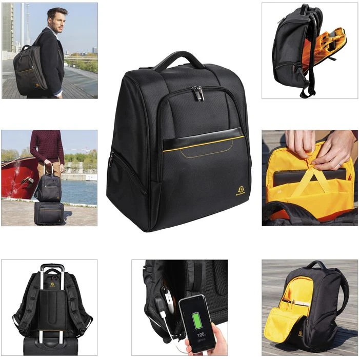 Exacompta Laptop-Rucksack Exactive, 17634E, Bis 15,6 Zoll / 39,6 Cm, Polyester 9 Exacompta Laptop-Rucksack Exactive, 17634E, Bis 15,6 Zoll / 39,6 Cm, Polyester – Bild 7