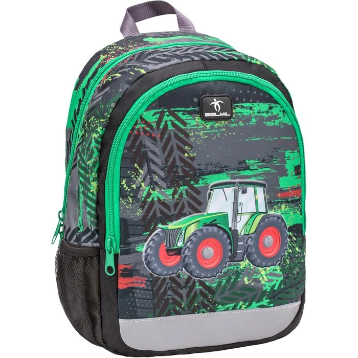 Belmil Kinderrucksack Kiddy Plus Tractor 305-4/A, Schwarz / Grün, 3-6 Jahre, 12 Liter, 340g 3 Belmil Kinderrucksack Kiddy Plus Tractor 305-4/A, Schwarz / Grün, 3-6 Jahre, 12 Liter, 340g