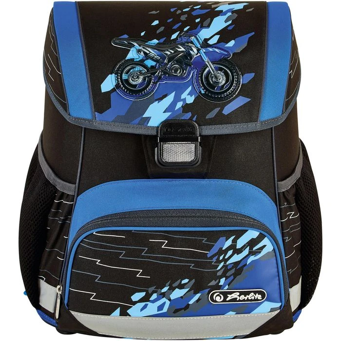 Herlitz Schulranzen Loop Plus CamouCross 50037414, Für Jungen, Schwarz / Blau, 4-teiliges Set 4 Herlitz Schulranzen Loop Plus CamouCross 50037414, Für Jungen, Schwarz / Blau, 4-teiliges Set – Bild 2