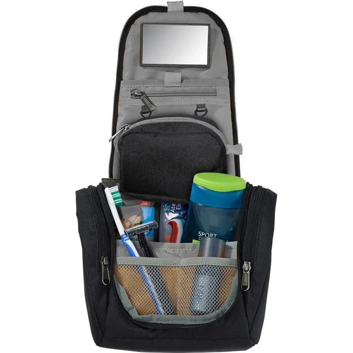 Jack Wolfskin Jack-Wolfskin Kulturbeutel Caddie, 8006841-6000, 5 Liter, Breite 26cm, Polyester, Schwarz 4 Jack Wolfskin Jack-Wolfskin Kulturbeutel Caddie, 8006841-6000, 5 Liter, Breite 26cm, Polyester, Schwarz – Bild 2