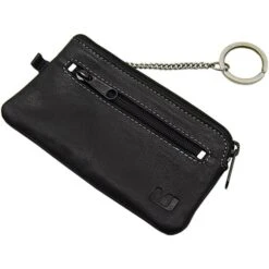 MJ-Design-Germany Schlüsseltasche 3018, Echt Leder, Schlüsseletui, Schwarz