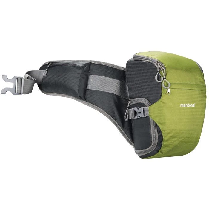 Mantona Kameratasche ElementsPro 10, Nylon, Hüftgurt, Regenhülle, Grün 3 Mantona Kameratasche ElementsPro 10, Nylon, Hüftgurt, Regenhülle, Grün