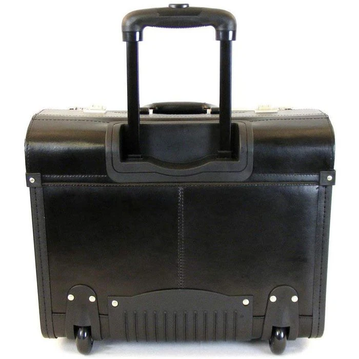 Dermata Pilotenkoffer 1340, Trolley, Echt Leder, Mit Laptopfach, Schwarz 8 Dermata Pilotenkoffer 1340, Trolley, Echt Leder, Mit Laptopfach, Schwarz – Bild 6