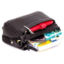 Almadih Umhängetasche Aya, Damen, Echt Leder, 23 X 16 X 8cm, Schwarz -Eastpak Shop 47d036d4bb729de85bd47c9062093ad59933fe95 umhaengetasche almadih aya damen