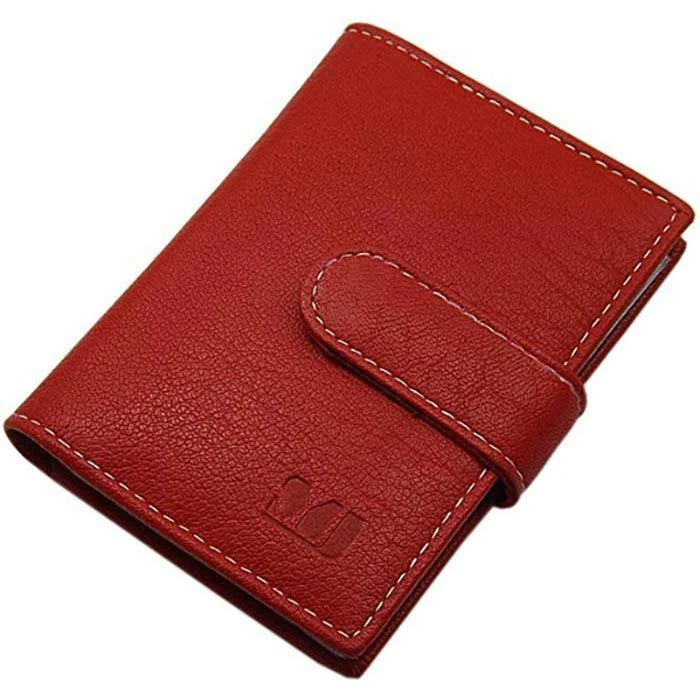 Myledershop Kreditkartenetui XXL 2127, Echt Leder, Weiße Kontrastnaht, Rot 3 Myledershop Kreditkartenetui XXL 2127, Echt Leder, Weiße Kontrastnaht, Rot