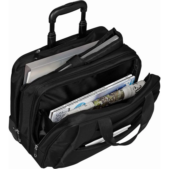 Dermata Business-Trolley Office Case 3479NY, Nylon, Mit Laptopfach, Schwarz, 29L 4 Dermata Business-Trolley Office Case 3479NY, Nylon, Mit Laptopfach, Schwarz, 29L – Bild 2