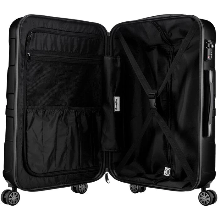 Suitline Reisekoffer Hartschale, Trolley, 4 Rollen, Schwarz, 110L, 76cm, Größe XL 7 Suitline Reisekoffer Hartschale, Trolley, 4 Rollen, Schwarz, 110L, 76cm, Größe XL – Bild 5