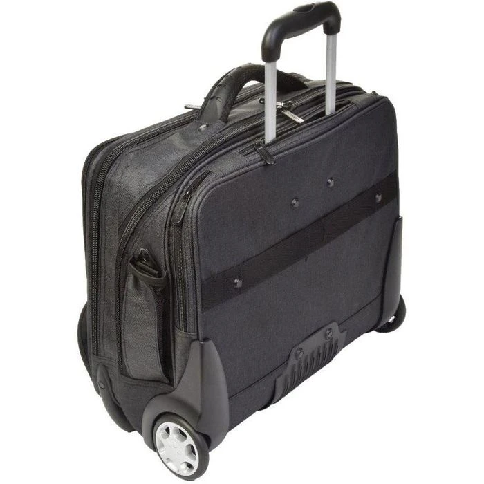 Dermata Business-Trolley Office Case 3456CV, Canvas, Mit Laptopfach, Schwarz, 31L 5 Dermata Business-Trolley Office Case 3456CV, Canvas, Mit Laptopfach, Schwarz, 31L – Bild 3