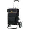Andersen Einkaufstrolley Royal Shopper, Solva, Klappbar, Mit Kühlfach, Bis 50kg, Schwarz