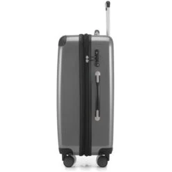 Alternative view of Hauptstadtkoffer Reisekoffer Alex 8278, Hartschale, Trolley 4 Rollen, Silber, 74 Liter, 65cm, Größe L