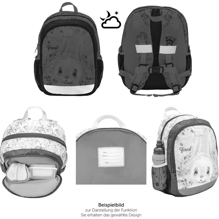 Belmil Kinderrucksack Kiddy Plus Tractor 305-4/A, Schwarz / Grün, 3-6 Jahre, 12 Liter, 340g 7 Belmil Kinderrucksack Kiddy Plus Tractor 305-4/A, Schwarz / Grün, 3-6 Jahre, 12 Liter, 340g – Bild 5