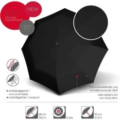Alternative view of Knirps Regenschirm A.050 Medium Manual, Black, Taschenschirm, Manuell, Länge Geschlossen 24cm