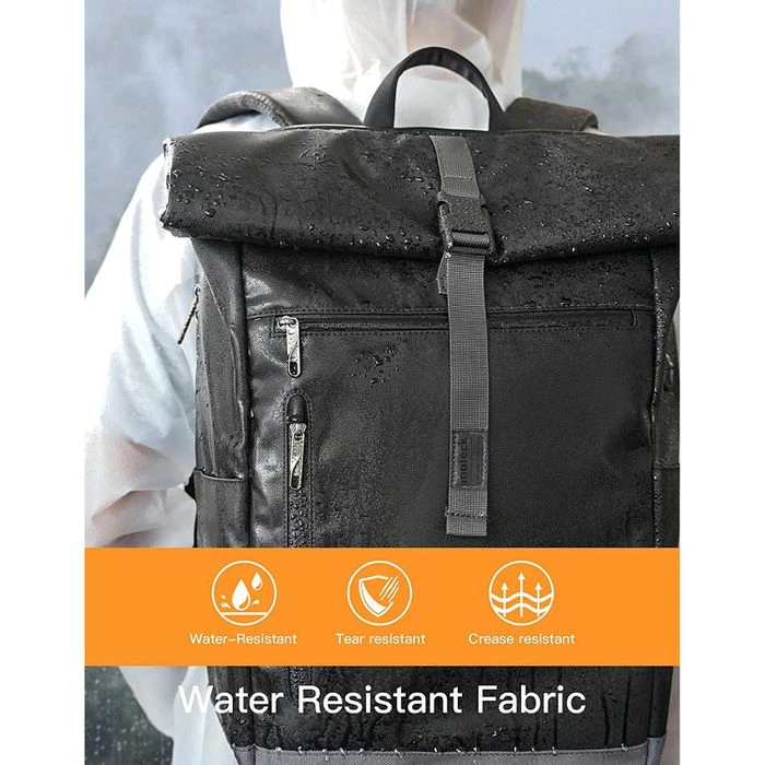 Inateck Laptop-Rucksack BP01003, Roll-Top, Bis 17 Zoll / 43,18 Cm, Polyester 6 Inateck Laptop-Rucksack BP01003, Roll-Top, Bis 17 Zoll / 43,18 Cm, Polyester – Bild 4