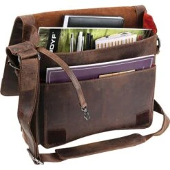 Alternative view of Pride And Soul Umhängetasche Candy 47137, Echt Leder, 34 X 30 X 12cm, Braun