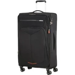 AmericanTourister Reisekoffer Summerfunk Spinner, Weich Trolley 4 Rollen Schwarz 119L, 79cm Größe XL