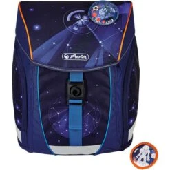 Alternative view of Herlitz Schulranzen FiloLight Plus Galaxy Game, 50037919, Für Jungen, Blau / Orange, 4-tlg. Set