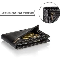 Kronenschein Geldbörse GKM-02C, Kunstleder, Carbon, Slim Wallet Herren RFID Schutz Kompaktes Münzfach 11 Kronenschein Geldbörse GKM-02C, Kunstleder, Carbon, Slim Wallet Herren RFID Schutz Kompaktes Münzfach -Eastpak Shop 7d231d5993f0f1b2625ae467ba84d9f6620b5216 geldboerse kronenschein gkm 02c kunstleder carbon