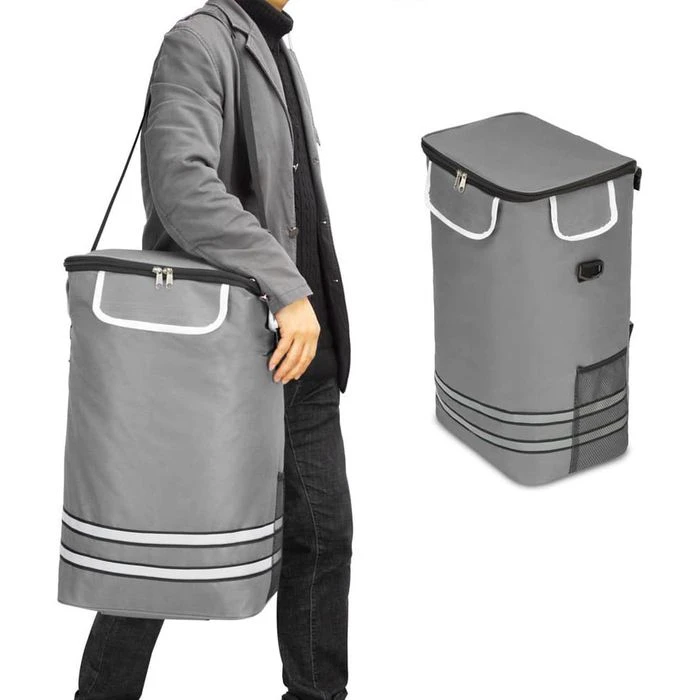 Monzana Einkaufstrolley 108230, Klappbar, Mit Kühlfach, Bis 50kg, Grau 8 Monzana Einkaufstrolley 108230, Klappbar, Mit Kühlfach, Bis 50kg, Grau – Bild 6