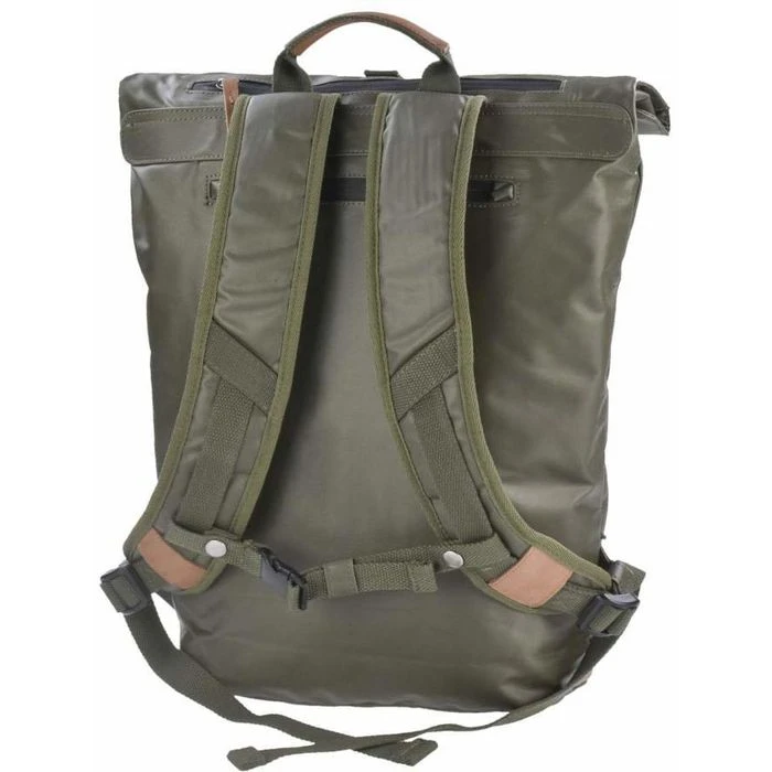 Greenburry Rucksack Aviator Waterproof, 5914, Roll-Top, Oliv, Laptopfach, Baumwolle, 18L, 44cm 5 Greenburry Rucksack Aviator Waterproof, 5914, Roll-Top, Oliv, Laptopfach, Baumwolle, 18L, 44cm – Bild 3